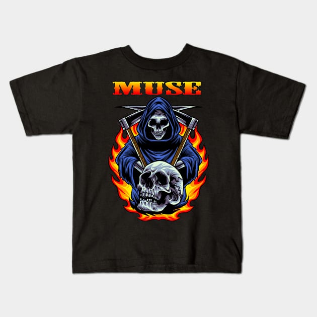 MATT BELLAMY CHRIS  BAND Kids T-Shirt by rackoto